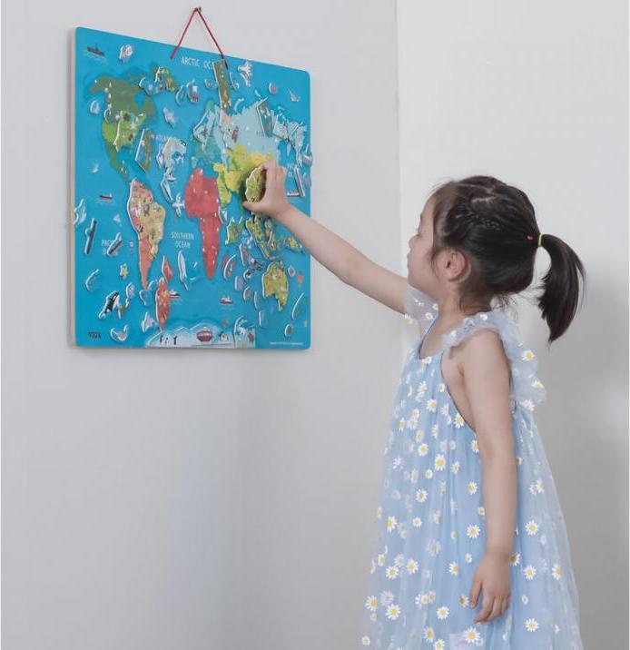 Produktbild Viga Toys Magnetisches Weltpuzzle (108 Teile)