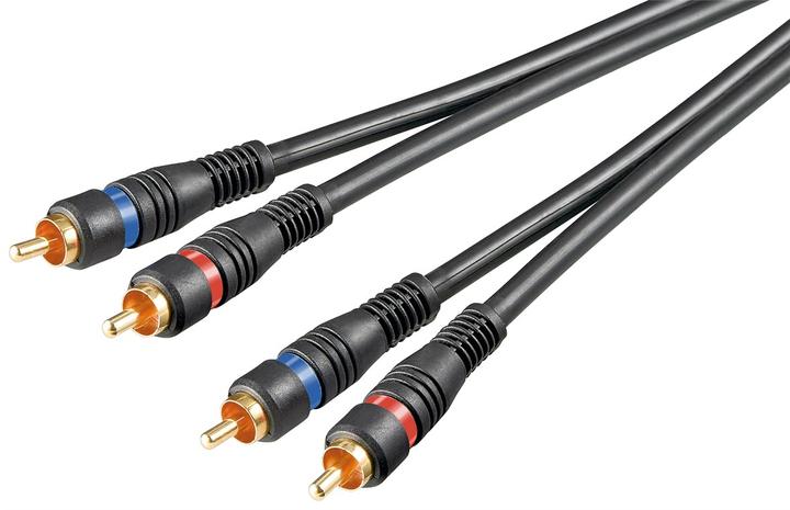 Produktbild Goobay Stereo Verbindungskabel 2x Cinch, zweifach geschirmt (3 m)
