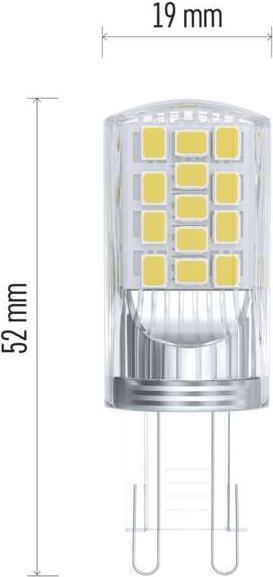 Produktbild Emos LED Lampe Classic JC / G9 / 4 W (40 W) / 470 lm / Neutralweiss (G9, 4 W, 470 lm, 2 x, E)
