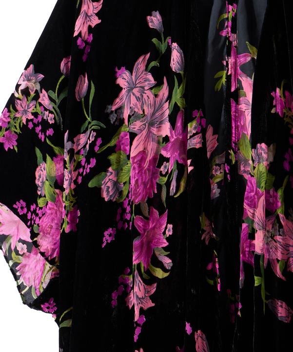 Actual product image Joe Browns Dark Floral Fringe Kimono (One size)
