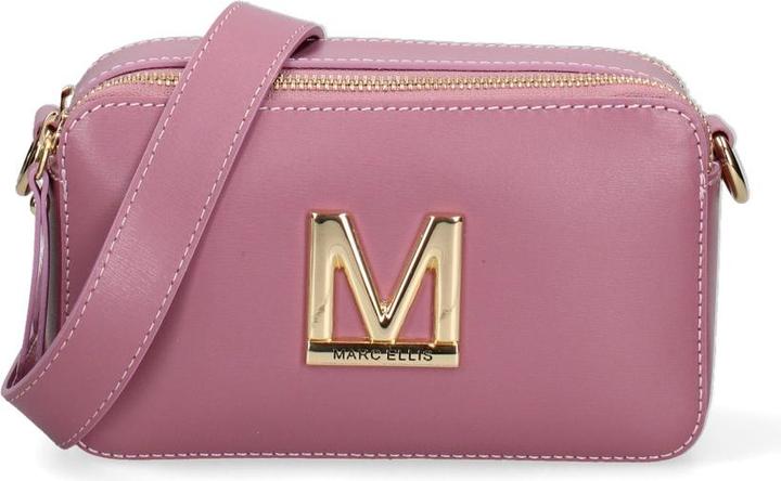 Actual product image Marc Ellis **Damen Umhängetasche Made In Italy - Modell Liviana Prime - 100% Leder** - 20.0 X 12.0 X 8.0 Cm