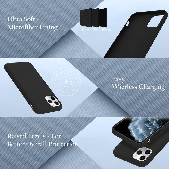 Productafbeelding Cadorabo TPU Liquid Silicone Case Cover (Apple iPhone 11 Pro)