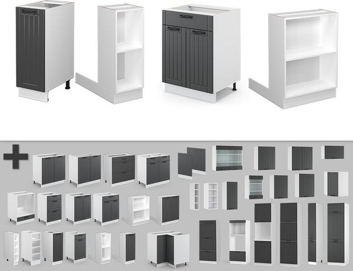 Actual product image Vicco Kücheninsel Fame-Line (90 x 82 x 90 cm)