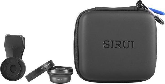 Actual product image Sirui Smartphone lens 18-WA set + polarizing filter in case