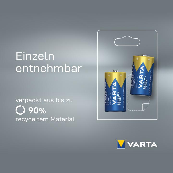 Produktbild Varta Longlife Power (2 Stk., C, 7800 mAh)