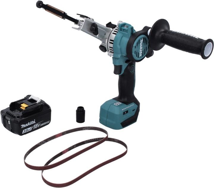 Produktbild Makita DBS 180 F1 Akku Bandfeile 18 V 9 x 533 mm Brushless + 1x Akku 3,0 Ah - ohne Ladegerät (Bandschleifer)