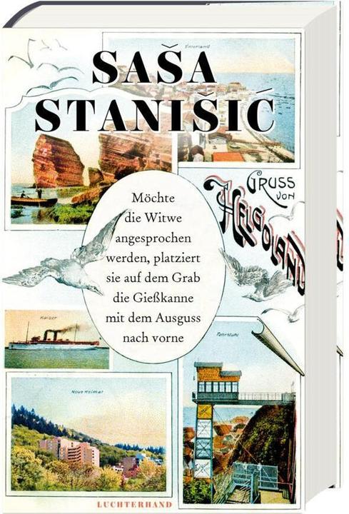 Möchte die Witwe angesprochen werden, platziert sie auf dem Grab die Giesskanne mit dem Ausguss nach (German, Saša Stanišić, 2024)