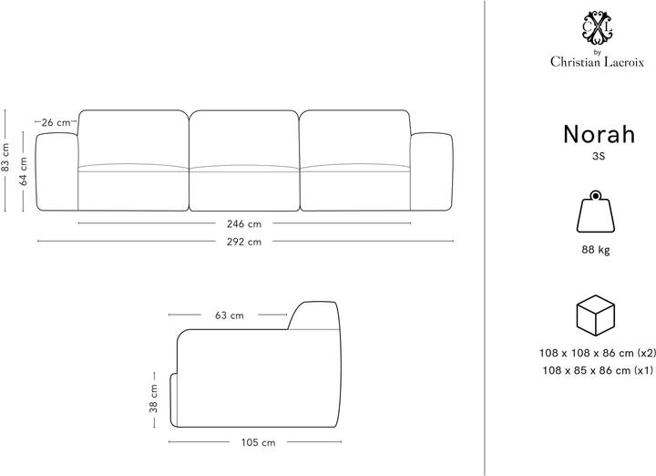 Actual product image CXL by Christian Lacroix Norah (3-seater)