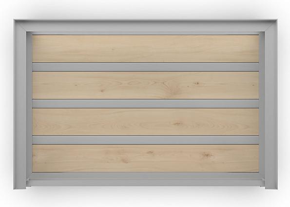 Produktbild Dippl Gitterbox, niedrige Bauform, 1 Längswand halb abklappbar, ab 1 Stück