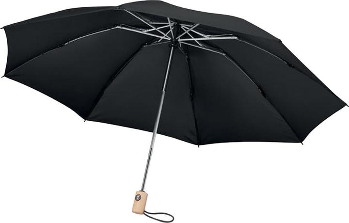Actual product image MidOcean Leeds Bamboo 190T Folding Umbrella
