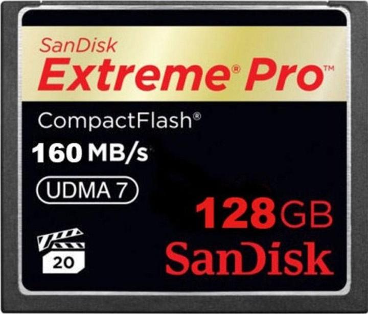 SanDisk Extreme Pro Compact Flash (128 Go, CF, UHS-I)