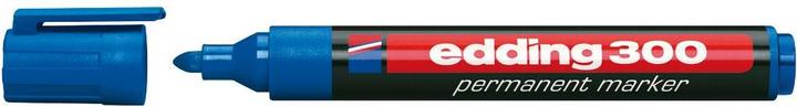 Edding 300 Blau Schwarz (Blau, 3 mm, 10 x)