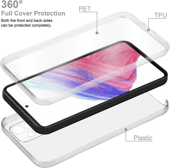 Actual product image Cadorabo TPU 360 Degree Case Cover for Samsung Galaxy A53 5G (Samsung Galaxy A53 5G)
