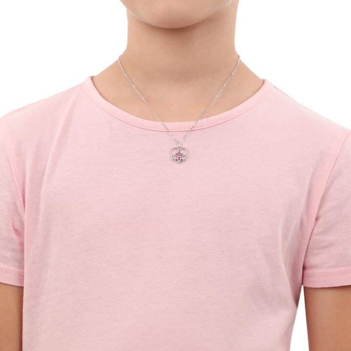Immagine prodotto Prinzessin Lillifee Halsschmuck für Mädchen, 925 Sterling Silber, Zirkonia synth. | Herz (Argento 925)