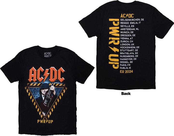 Actual product image AC/DC Angus Triangle PRW-UP EU Tour 24 Back Print (3XL)