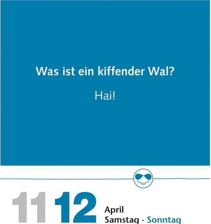 Produktbild Harenberg Beste Witze Tagesabreisskalender 2026 (Harter Einband, Deutsch)