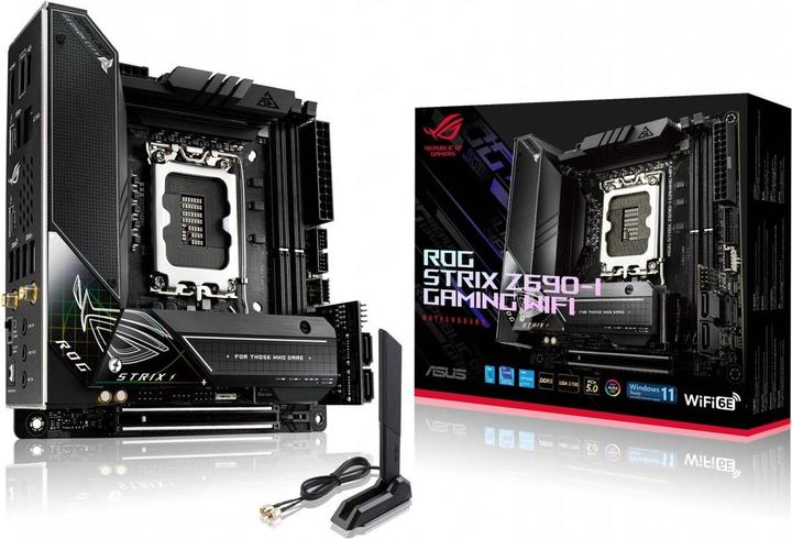 Actual product image ASUS ROG Strix Z690-I Gaming Wifi (LGA 1700, Intel Z690 (DDR5), Mini-ITX)