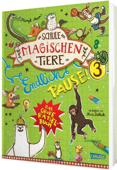 Produktbild Die Schule der mag Tiere - Endlich Pause! Rätselbuch (Deutsch, Christiane Hahn, Nikki Busch, 2023)