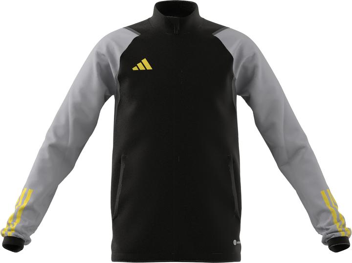 adidas Tiro 23 Competition Training schwarz-graues Kinder-Sweatshirt HU1313 (140 cm) (140)