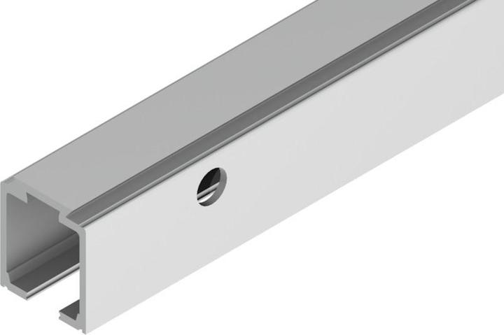 Produktbild Helm Laufschiene 140 Aluminium EV1 eloxiert Lagerlänge 2500 mm Wandmontage