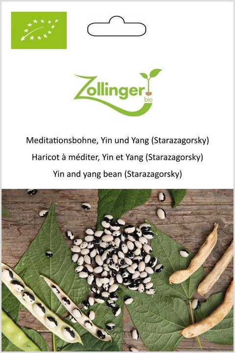Image du produit Zollinger Bio Haricot de méditation, Yin et Yang (Starazagorsky) (Graines de plantes)