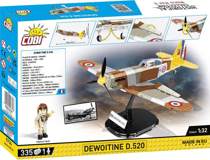 Produktbild Cobi Dewoitine D.520, Modell, 335 Teile, ab 7 Jahren