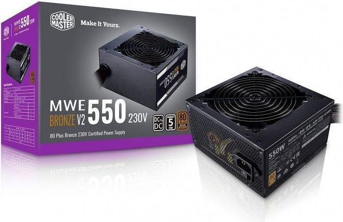 Image du produit Cooler Master MWE 550 Bronze 230V V2 - 550 W - 200 - 240 V - 50/60 Hz - 5 A - actif - 110 W (550 W)