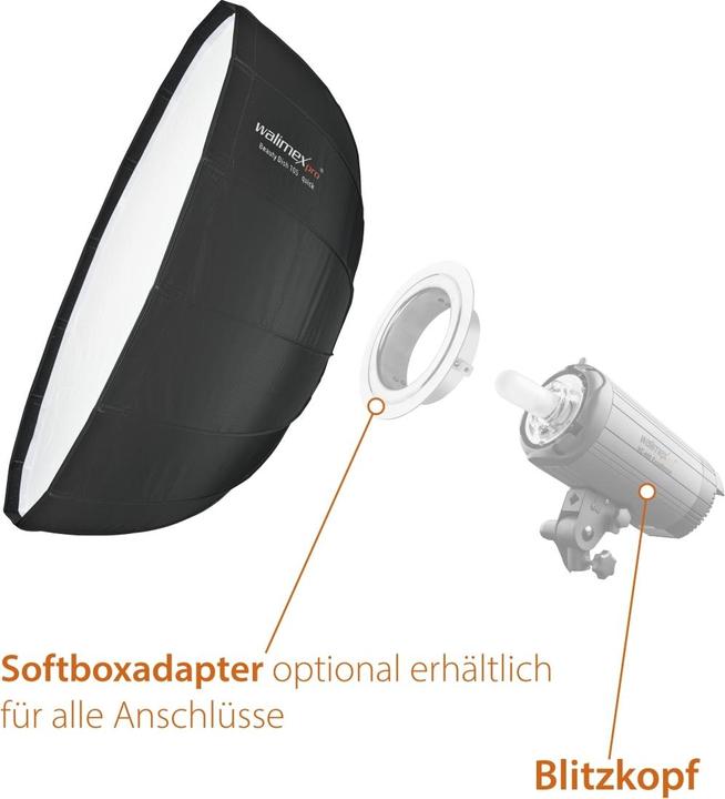 Produktbild Walimex pro pro Studio Line Beauty Dish QA105 (Beauty Dish, 105 cm)