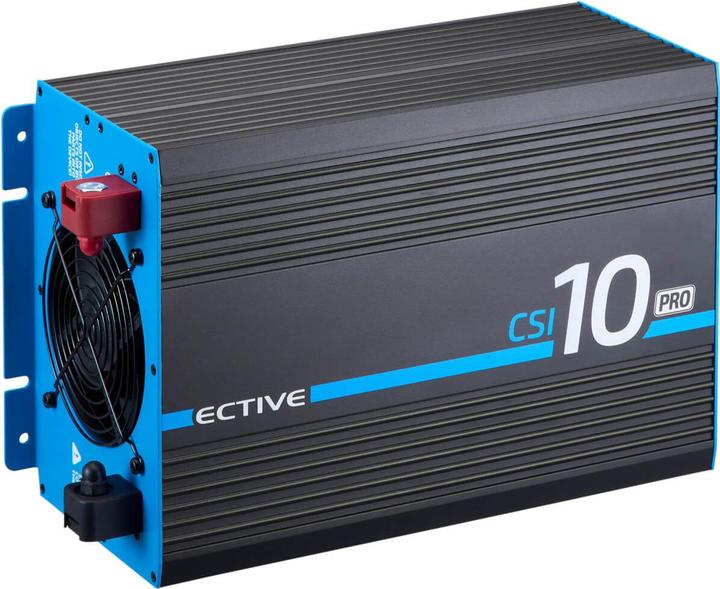 Produktbild Ective CSI 10 PRO 1000W/12V Sinus-Wechselrichter mit Netzvorrangschaltung und Ladegerät (CH-Stecker)