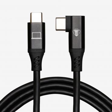 Cobra CobraTether USB-C Cable 10m Srtaight to 90 Black (10 m, USB 3.2 Gen 1)