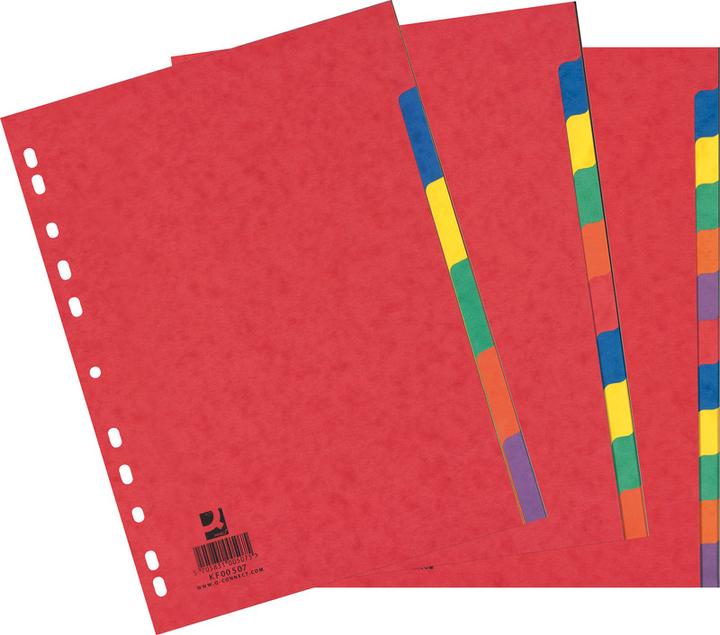 Produktbild Q-Connect Register Vollformat aus Glanzkarton