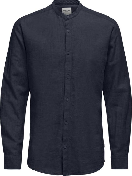 Produktbild Only & Sons Slim Fit Mandarin Kragen Hemd Hemd (L)