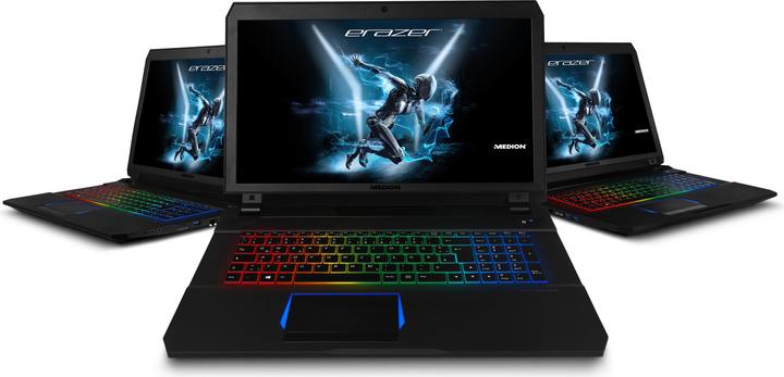 Actual product image Medion Erazer X7851 (17.30", Intel Core i7-7700HQ, 16 GB, 256 GB, CH)