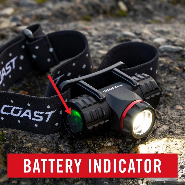 Immagine prodotto Coast XPH25R Lampada frontale ricaricabile (410 lumen) con indicatore di batteria - in blister - (410 lm)