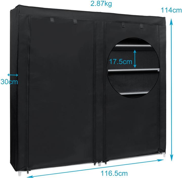Produktbild Intirilife Faltschrank (116.5 x 30 x 115 cm)
