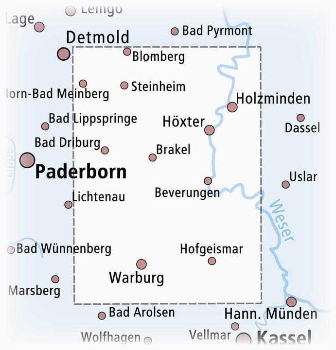 Actual product image PUBLICPRESS cycle map of the Höxter district