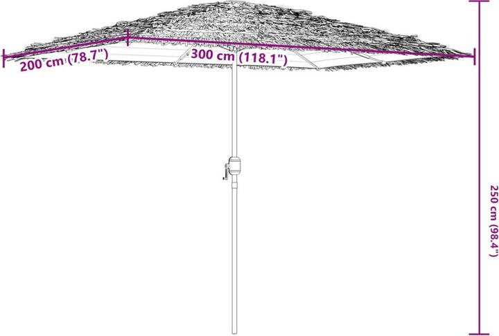 Immagine prodotto VidaXL Ombrellone con albero (2 m)