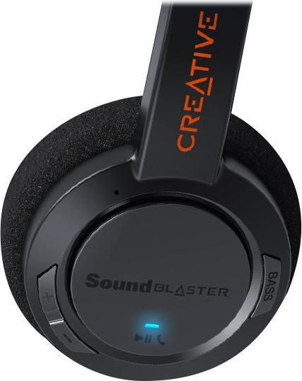 Produktbild Creative SOUND BLASTER JAM V2 Kabelloser Bluetooth-Kopfhörer schwarz (ANC, 22 h, Kabellos, Kabelgebunden)