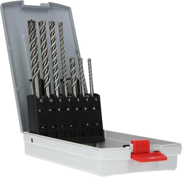 Bosch Professional Zubehör SDS Plus 7X boorset (5,0 mm, 6,0 mm, Ø 8,0 mm, 12,0 mm, 10,0 mm)
