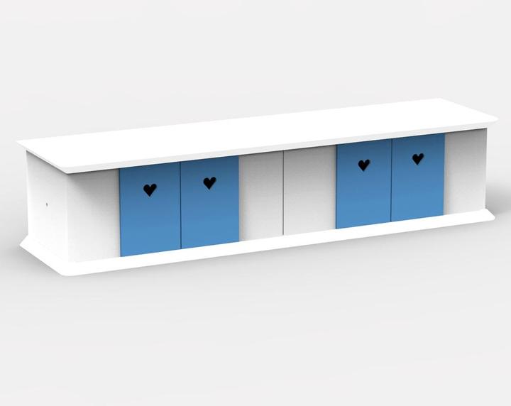 Image du produit Mathy by Bols BOXES Étagère grange petite bleue