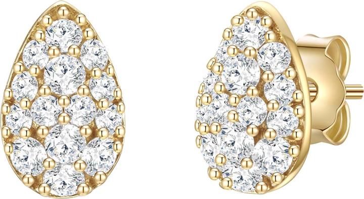 Immagine prodotto Glanzstücke München Goccia da donna in argento Sterling Cubic Zirconia Oro Giallo - 32000 (Argento)