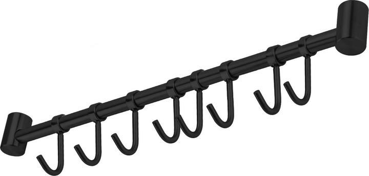 Image du produit Intirilife Barre de suspension en acier inoxydable avec 8 crochets