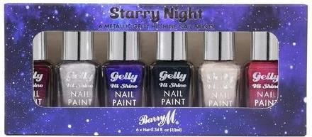Immagine prodotto Barry M Set regalo 6 smalti metallizzati Gelly Hi Shine Notte Stellata (Notte stellata, Smalto)