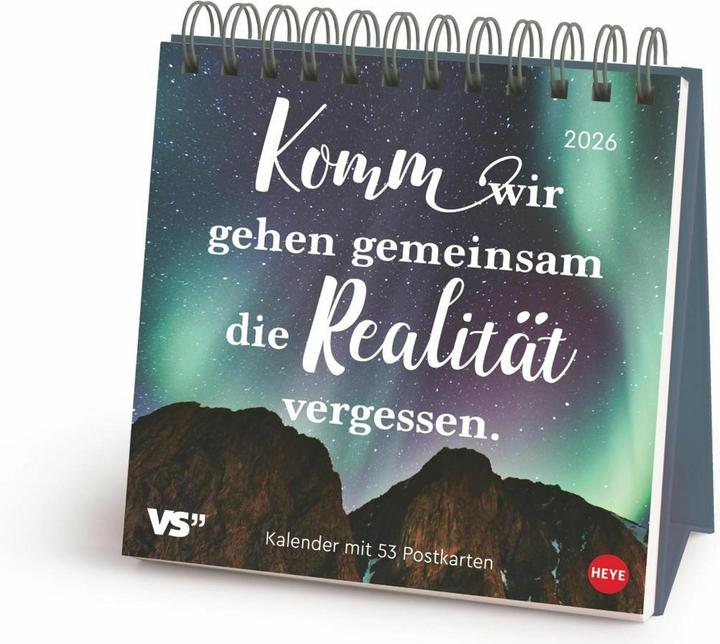 Produktbild Visual Statements Premium-Postkartenkalender 2026 (16.5 x 17.7 cm, Harter Einband, Deutsch)