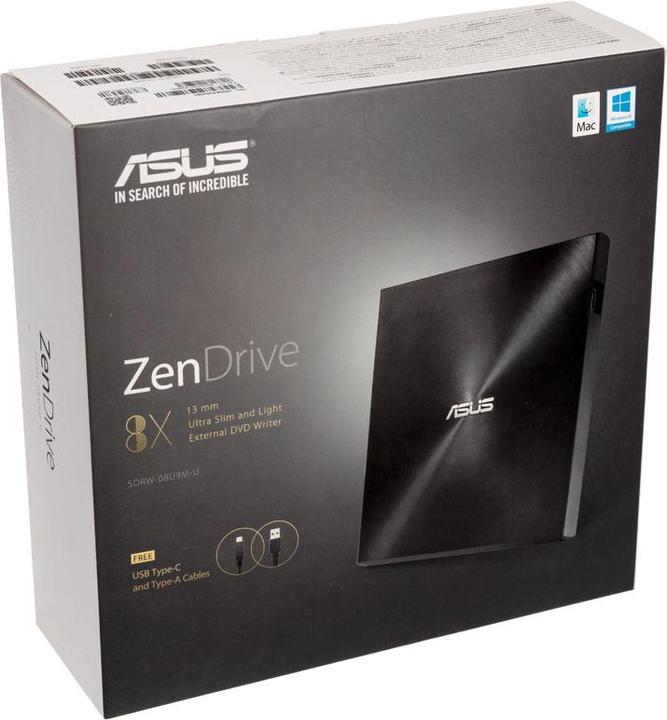 Produktbild ASUS ZenDrive U9M (DVD Laufwerk, CD Brenner, CD Laufwerk, DVD Brenner)