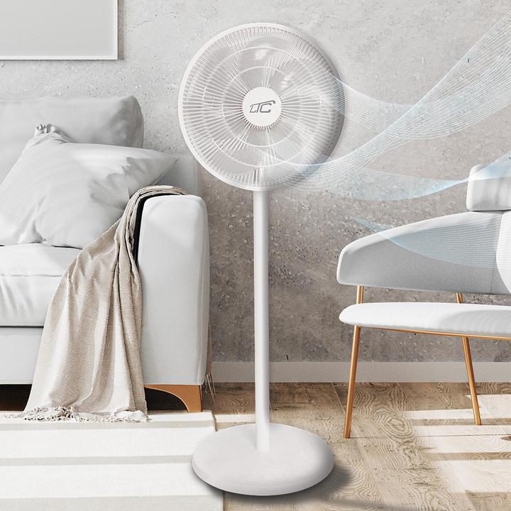 Produktbild LTC Standing Fan WT114 55W 14" digital display, remote, white