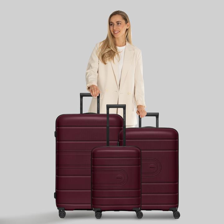 Produktbild Redolz Essentials 11 4 Rollen Kofferset 3-teilig mit Dehnfalte (240 l, XL (ab 115l))