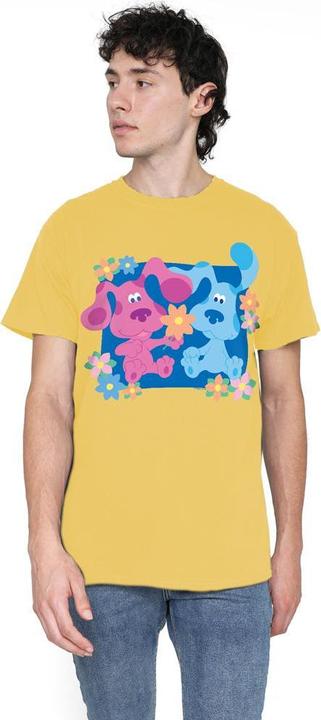 Immagine prodotto Blue´s Clues Blue's Clues Maglietta Magenta (Personaggio di Blue's Clues) Fiori Uomo (XL)