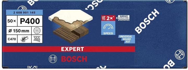 Produktbild Bosch Professional Zubehör EXPERT C470 Schleifpapier Mehrloch für Exzenterschleifer, 150 mm, G 400, 50-tlg. (400)