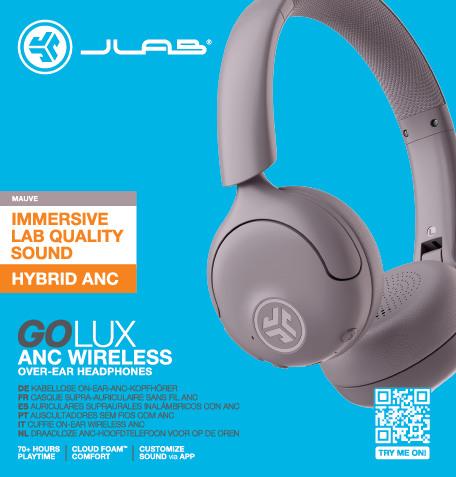 Actual product image JLab Audio GO LUX ANC - Headphones (ANC, 70 h, Wireless)